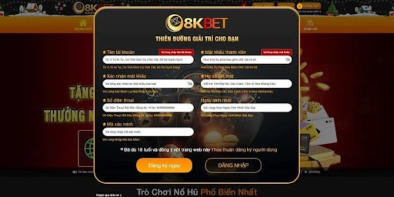 Đăng ký 8KBET: Hướng dẫn cụ thể dành cho hội viên mới 2 Lợi ích khi đăng ký tài khoản
